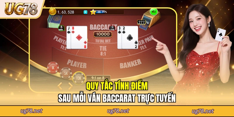 Quy tắc tính điểm sau mỗi ván Baccarat trực tuyến